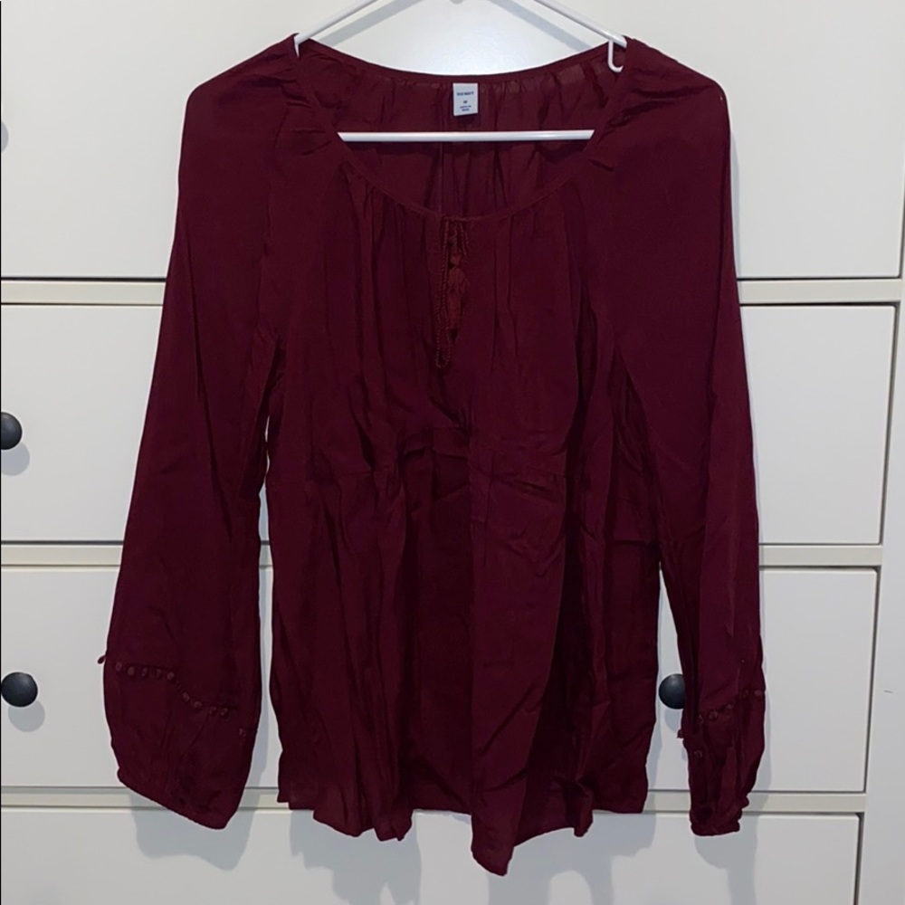Old Navy Blouse in Burgundy